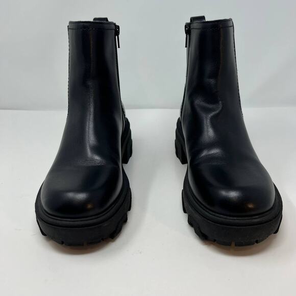House of Harlow Women's Leather Righteous Chelsea Boots Size 8 Chunky - Picture 3 of 11